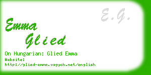 emma glied business card